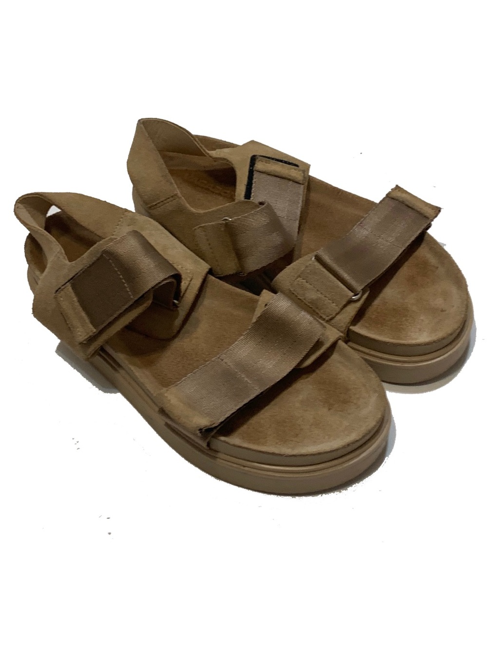 Vagabond Tan Platform Sandal with Textured Sole